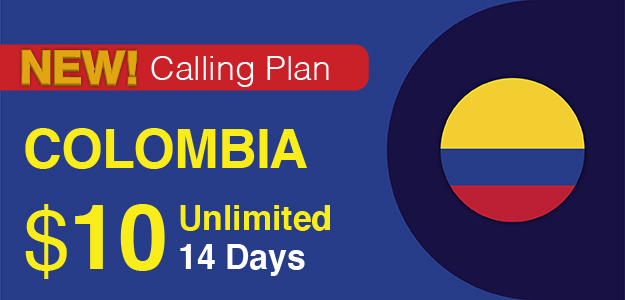 Colombia Calling Plan Pinless
